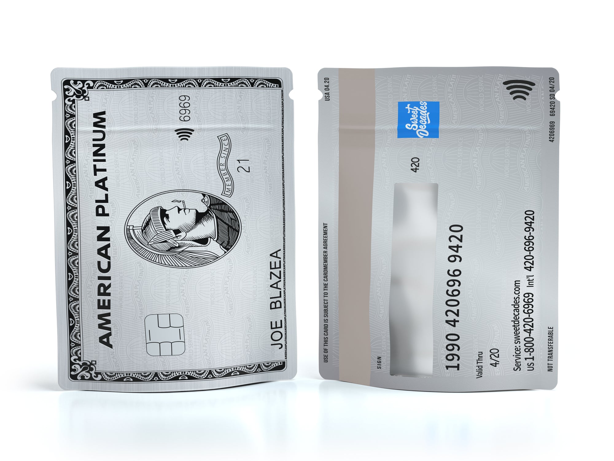 "American Platinum Credit Card" (3.5 x 4.5 inch, 5g)